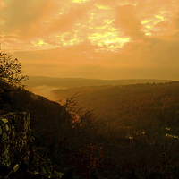 Buy canvas prints of  Symonds Yat Sunset by Diana Mower