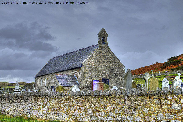  Great Orme Church Picture Board by Diana Mower