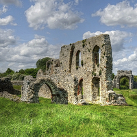 Buy canvas prints of  Greyfriars Priory Dunwich by Diana Mower