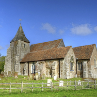 Buy canvas prints of  St Clements Church Old Romney by Diana Mower