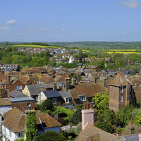 Buy canvas prints of  Rye Panorama by Diana Mower