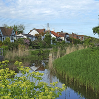 Buy canvas prints of  Pett Level Village East Sussex by Diana Mower