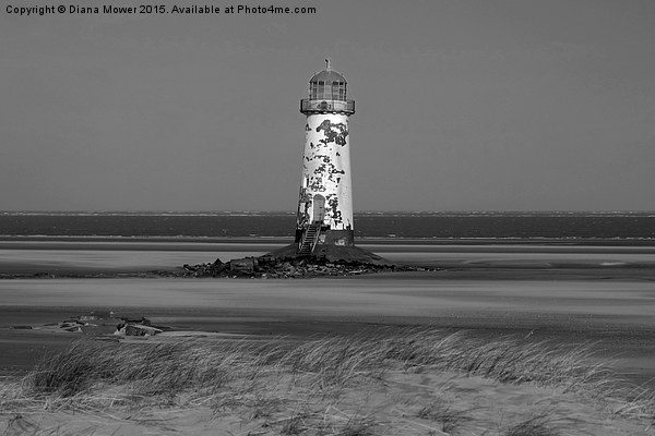 Talacre Lighthouse Picture Board by Diana Mower