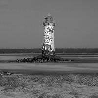 Buy canvas prints of Talacre Lighthouse by Diana Mower