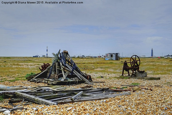  Dungeness  Kent Picture Board by Diana Mower
