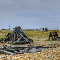 Buy canvas prints of  Dungeness  Kent by Diana Mower