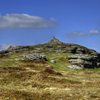 Buy canvas prints of  Chinkwell Tor by Diana Mower