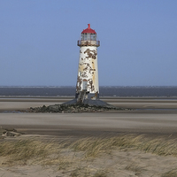 Buy canvas prints of Talacre Lighthouse  by Diana Mower