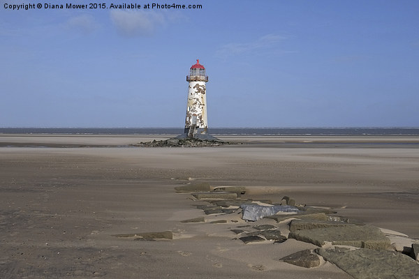  Talacre Lighthouse Picture Board by Diana Mower