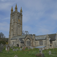 Buy canvas prints of  Widecombe in the Moor Church by Diana Mower