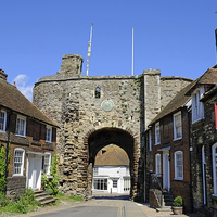 Buy canvas prints of  Rye Landgate  Arch, East Sussex. by Diana Mower