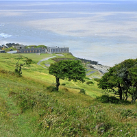 Buy canvas prints of  Brean Down Fort by Diana Mower
