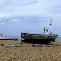 Buy canvas prints of  Dungeness Fishing Boats by Diana Mower