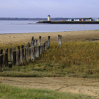 Buy canvas prints of  Brightlingsea from St Osyth by Diana Mower