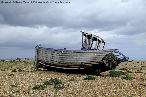 Dungeness Boat Picture Board by Diana Mower