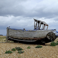 Buy canvas prints of  Dungeness Boat by Diana Mower