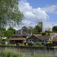 Buy canvas prints of  Beccles Suffolk by Diana Mower