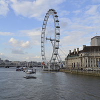 Buy canvas prints of London Eye  by Diana Mower