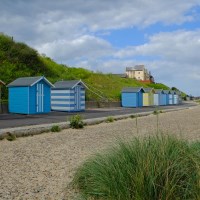 Buy canvas prints of Pakefield  Beach Huts by Diana Mower