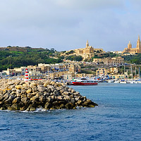 Buy canvas prints of Gozo Harbour by Diana Mower