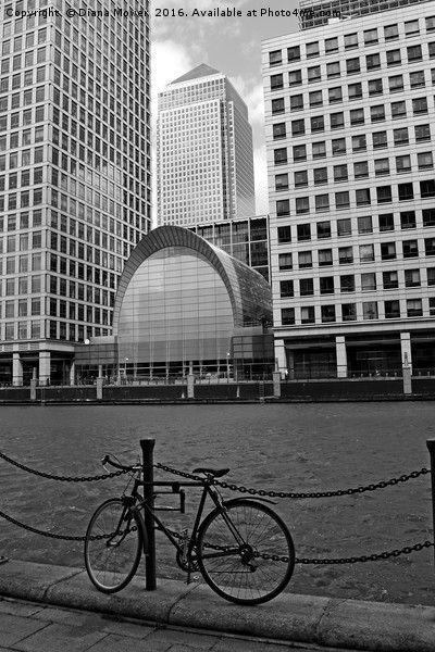 Canary Wharf London Picture Board by Diana Mower