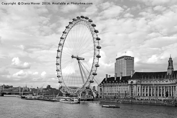 The London Eye Picture Board by Diana Mower