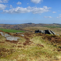 Buy canvas prints of Hay Tor From Chinkwell Tor by Diana Mower