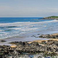 Buy canvas prints of Fistral Beach Cornwall by Diana Mower