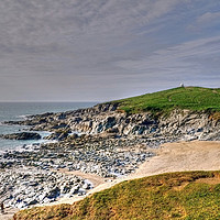 Buy canvas prints of Fistral Beach and Towan Head by Diana Mower