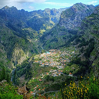 Buy canvas prints of The Nuns Valley Madeira by Diana Mower