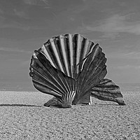 Buy canvas prints of Aldeburgh Scallop by Diana Mower