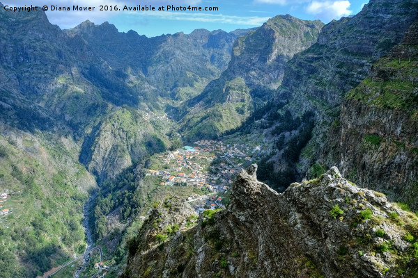 The High Mountains of Madeira Picture Board by Diana Mower