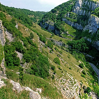 Buy canvas prints of Cheddar Gorge  View by Diana Mower