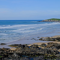 Buy canvas prints of Fistral Beach  Newquay by Diana Mower