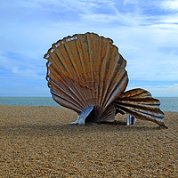 Buy canvas prints of Aldeburgh Scallop by Diana Mower