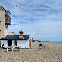 Buy canvas prints of Aldeburgh Beach by Diana Mower