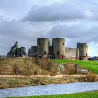 Buy canvas prints of Rhuddlan Castle by Diana Mower