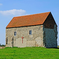 Buy canvas prints of St Peters Chapel Bradwell  by Diana Mower