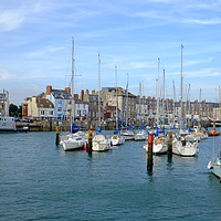Buy canvas prints of Weymouth Harbour  by Diana Mower