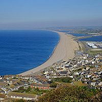 Buy canvas prints of Chesil Beach Dorset  by Diana Mower