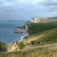 Buy canvas prints of The Jurassic coast, Dorset. by Diana Mower