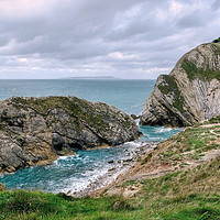 Buy canvas prints of  Stair Hole, Lulworth Cove Dorset by Diana Mower