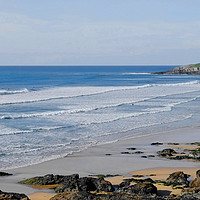 Buy canvas prints of Fistral beach, Newquay by Diana Mower
