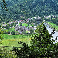 Buy canvas prints of Tintern , Monmouthshire, Wales. by Diana Mower