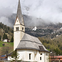 Buy canvas prints of Alpine Church by Diana Mower