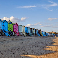 Buy canvas prints of The Naze beach huts by Diana Mower