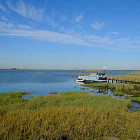 Buy canvas prints of The Walton Backwaters, Essex. by Diana Mower