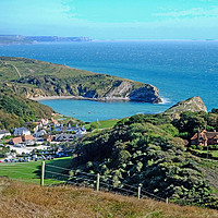 Buy canvas prints of Lulworth Cove Dorset by Diana Mower