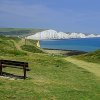 Buy canvas prints of Seven Sisters View by Diana Mower
