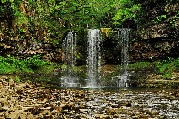 Sgwd yr Eira Waterfall Brecon Beacons Picture Board by Diana Mower